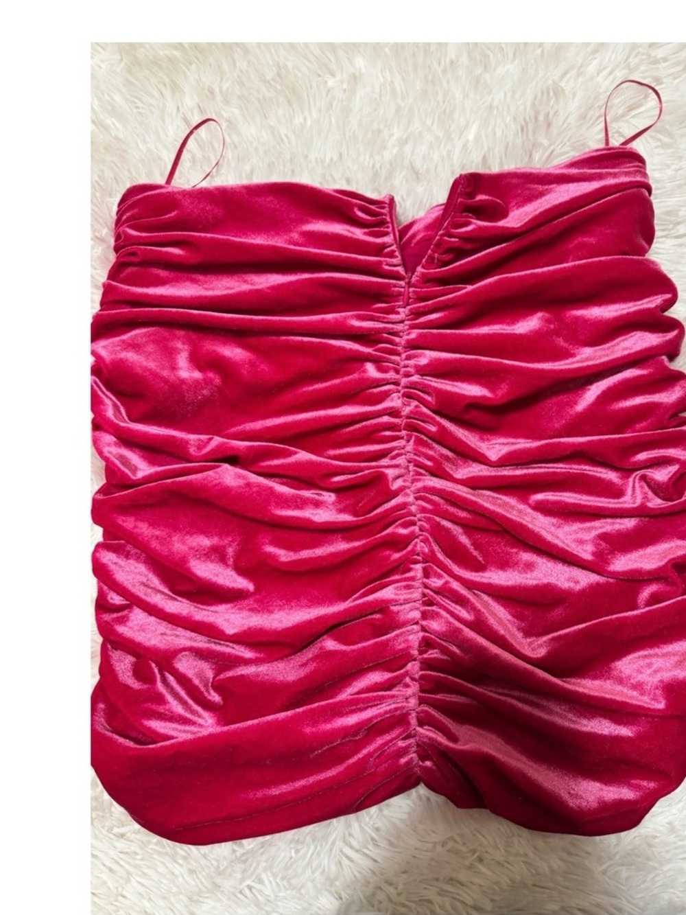 Zara NWT Velvet Mini Skirt Draped Ruched Stretchy size Medium